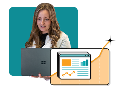 Services sections composition Analytics 1 - Home